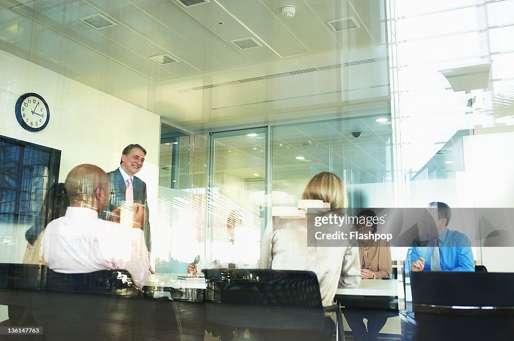 Group of people in a business meeting