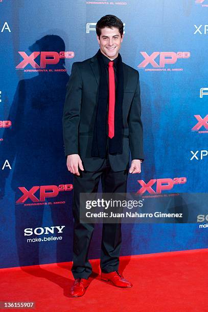 Actor Luis Fernandez attends "XP3D" premiere at Callao Cinema on December 27, 2011 in Madrid, Spain.