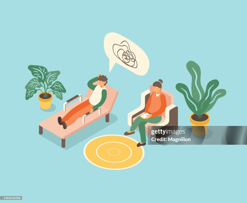 Mental Health Isometric Vector