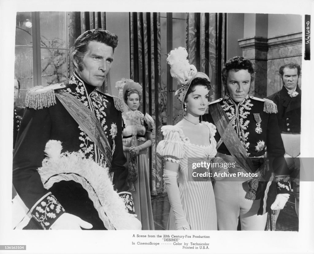 Michael Rennie And Elizabeth Sellars In 'Desiree'