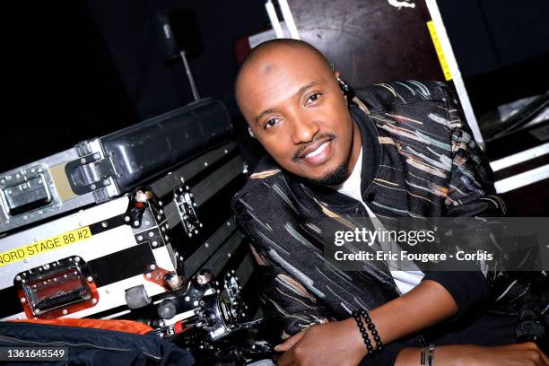 French rapper, singer and songwriter, Soprano poses during a portrait session in Paris, France on .