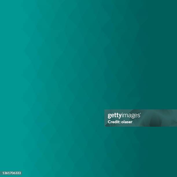 uneven low poly small rhombus diamond shape green teal to darker gradient. - teal stock illustrations