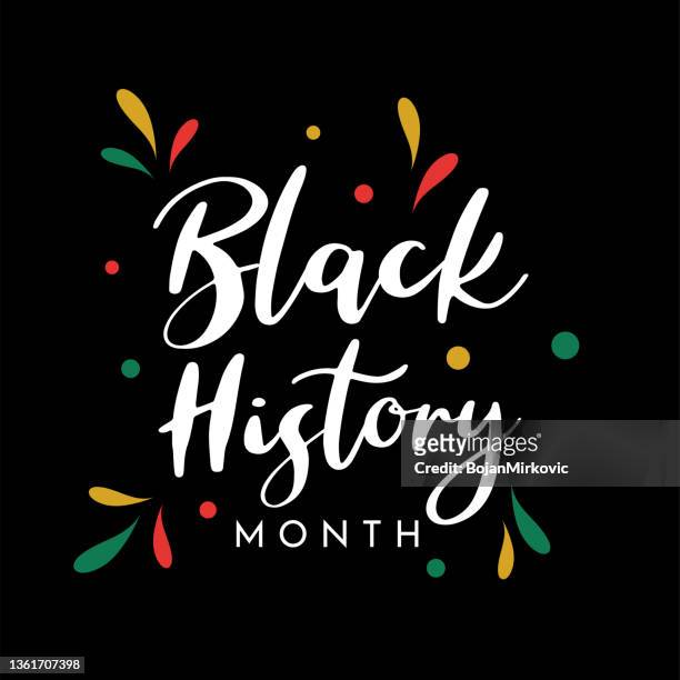 ilustrações de stock, clip art, desenhos animados e ícones de black history month poster. vector - mês da história negra
