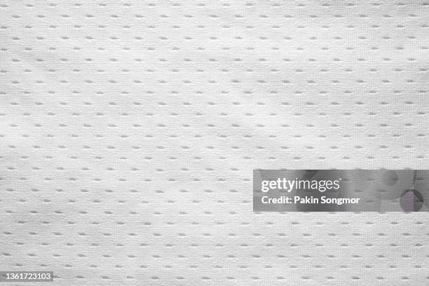white fabric cloth polyester texture and textile background. - jersey fabric stock pictures, royalty-free photos & images