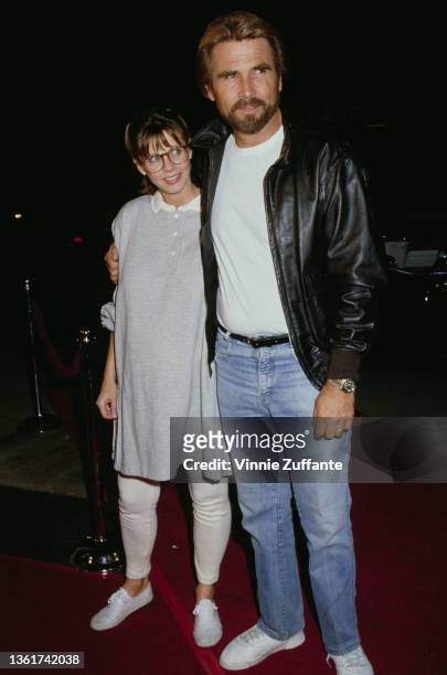 American actress Jan Smithers and her husband, American actor James Brolin attend the screening of the NBC television movie 'Deep Dark Secrets' held...