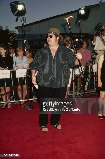 American singer, songwriter and musician John Popper attends the Westwood premiere of 'Excess Baggage', held at Mann's Village Theatre in Los...