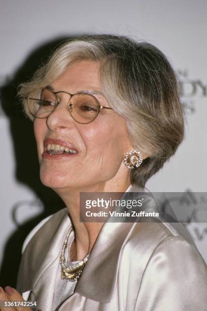 American actress Anne Bancroft attends the 10th Annual American Comedy Awards, held at the Shrine Auditorium in Los Angeles, California, 11th...
