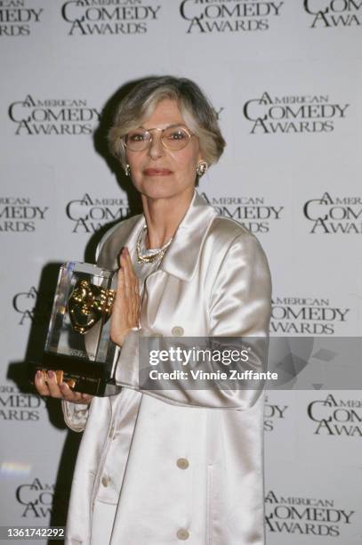 American actress Anne Bancroft attends the 10th Annual American Comedy Awards, held at the Shrine Auditorium in Los Angeles, California, 11th...
