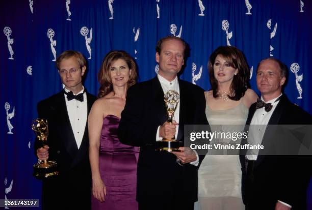 The cast of 'Frasier' attend the 47th Annual Primetime Emmy Awards, held at the Pasadena Civic Auditorium in Pasadena, California, 10th September...