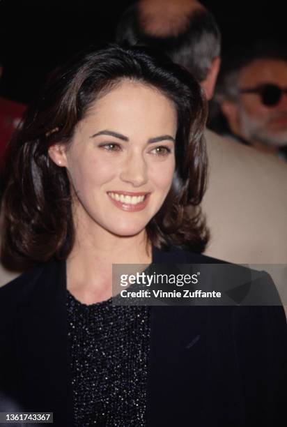 American actress Joanna Going attends the Hollywood premiere of 'Wyatt Earp' held at the Mann Chinese Theater in Los Angeles, California, 18th June...