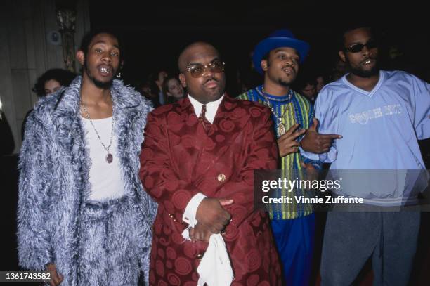 American hip hop group Goodie Mob attend the party for 1998 Billboard Music Awards, held at the MGM Grand Hotel & Casino in Las Vegas, Nevada, 6th...