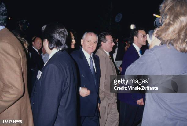Russian politician Mikhail Gorbachev, former President of the Soviet Union, among people attending the 4th Environmental Media Awards, held at CBS...