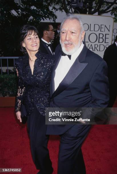 Kathy Benvin and her husband, Mexican-American actor Anthony Quinn attends the 54th Golden Globe Awards, held at the Beverly Hilton Hotel in Beverly...