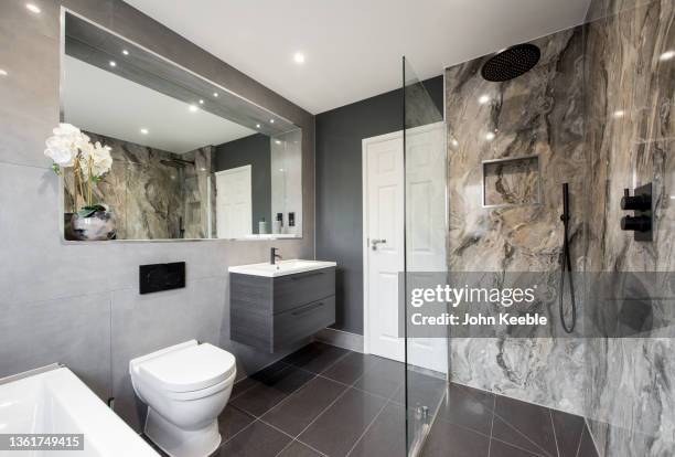 property interiors bathrooms - bathroom foto e immagini stock
