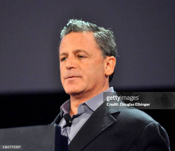 View of American businessman Dan Gilbert during the TEDxDetroit event, Detroit, Michigan, March 7, 2012.