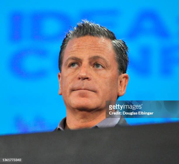 View of American businessman Dan Gilbert during the TEDxDetroit event, Detroit, Michigan, March 7, 2012.