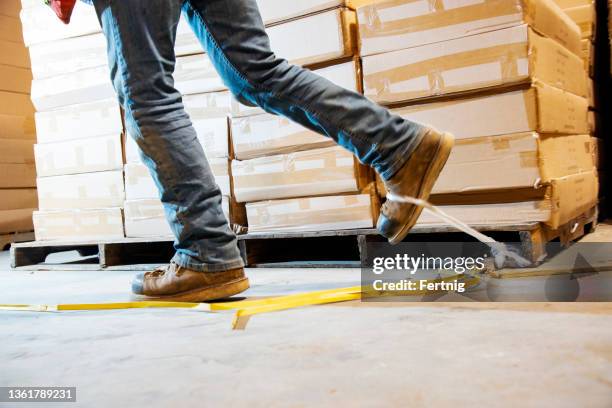 slips and trips - workers compensation stock pictures, royalty-free photos & images