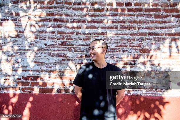 Chef/owner of Yang's Kitchen, Christian Yang is photographed for Los Angeles Times on October 27, 2021 in Alhambra, California. PUBLISHED IMAGE....