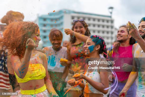 holi festival - national girl child day stock pictures, royalty-free photos & images