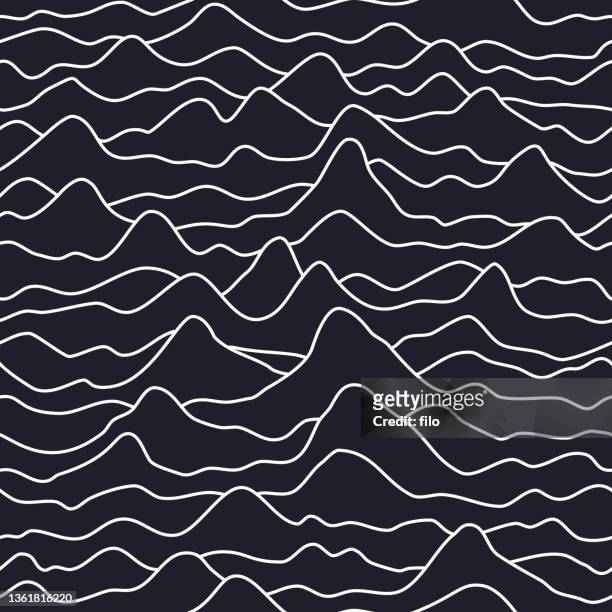 seamless waves lines - consistent waves stock illustrations
