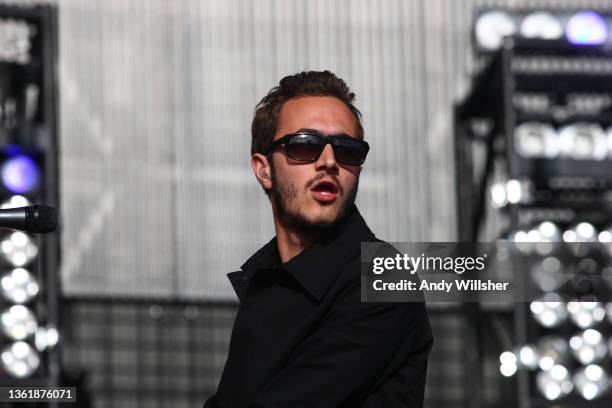 Indie pop band Editors performing at T-In-The Park Festival in 2010