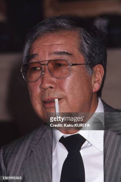 Portrait du scénariste Shohei Imamura, le 25 avril 1987.