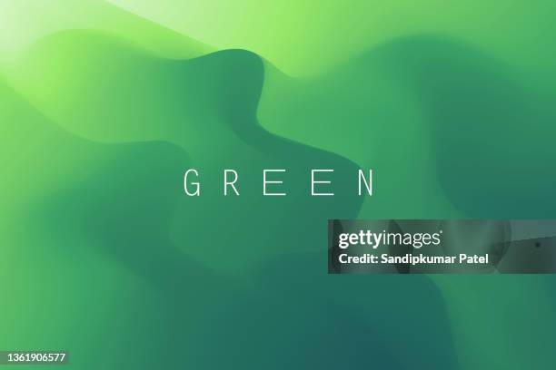 landschaft mit grünen bergen. bergiges gelände. abstrakter naturhintergrund. - green background stock-grafiken, -clipart, -cartoons und -symbole