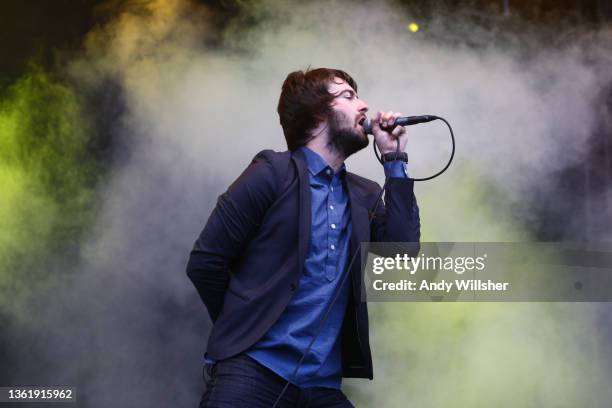 Manchester indie band The Courteeners performing at T-In-The Park Festival in 2010