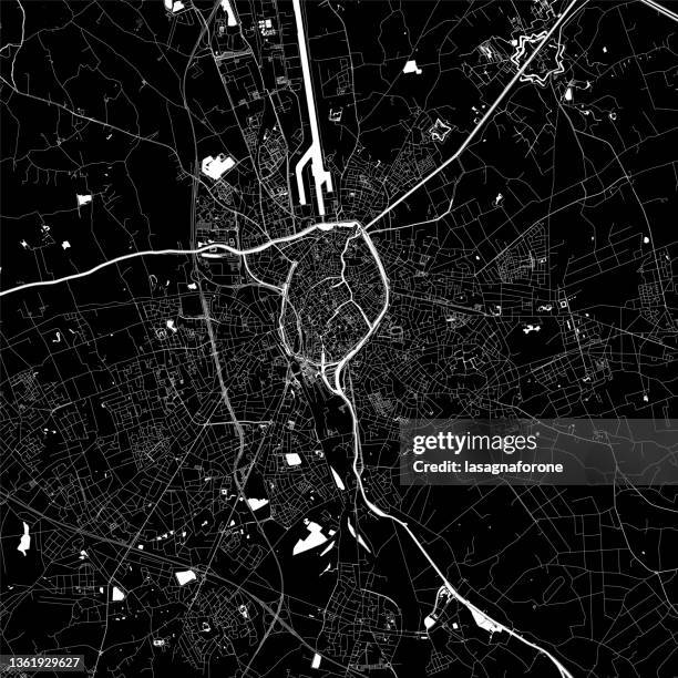 bruges, belgium vector map - belgium stock illustrations