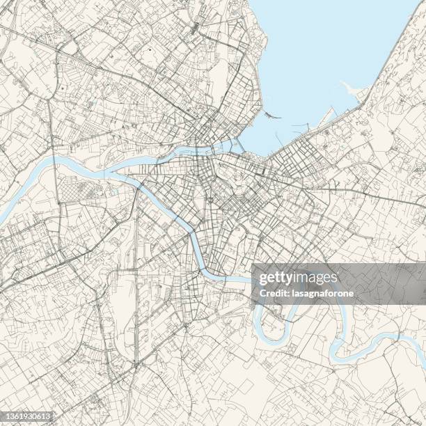 geneva, switzerland vector map - geneva stock illustrations