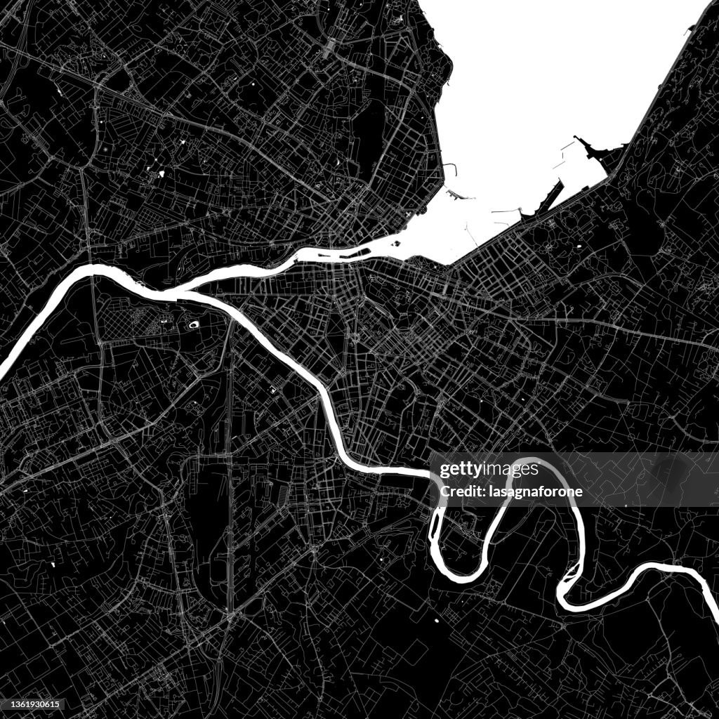 Geneva, Switzerland Vector Map