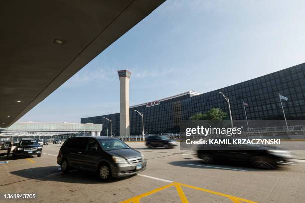 Traffic outside O'Hare International Airport on June 30 2023 in Chicago, Illinois.