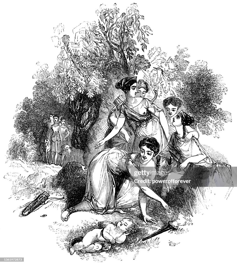 Fairest Nymph Steals Cupid’s Flame of Love - Works of William Shakespeare