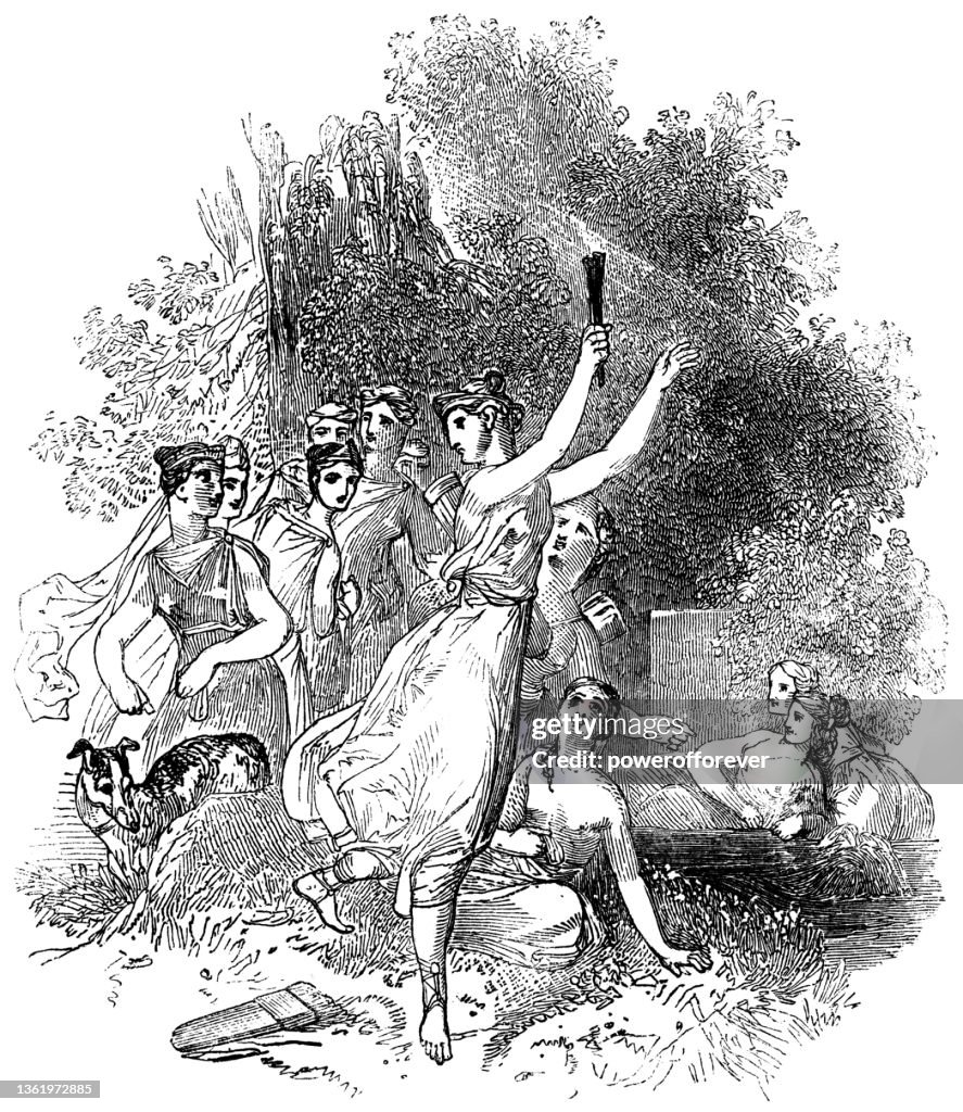 Fairest Nymph Steals Cupid’s Flame of Love - Works of William Shakespeare