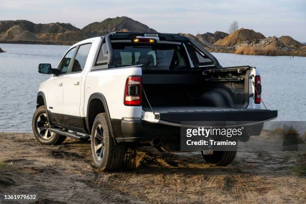 cargo bed in ram 1500 pick-up truck - ram stock pictures, royalty-free photos & images
