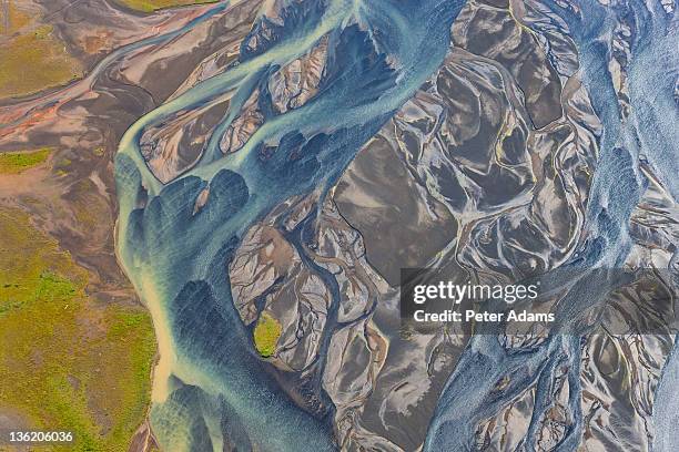 Aerial View of Hosa River, Iceland