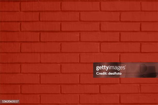 horizontal vibrant bright dark red or maroon colored painted bricks pattern uneven wall grunge textured vector backgrounds partitioned by long blocks cladding all over - burgundy stock illustrations
