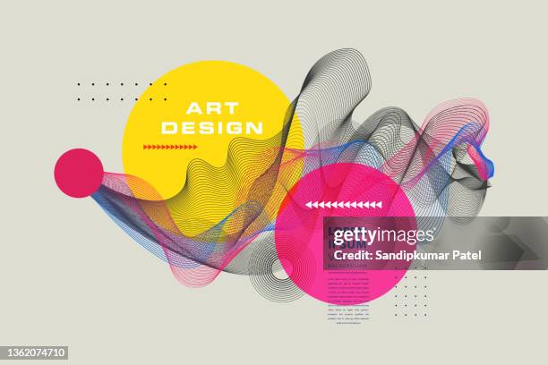 ilustrações de stock, clip art, desenhos animados e ícones de liquid style colorful pastel abstract background with elements vector. - horizontal stock illustrations