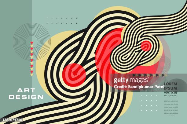 geometric abstract background, street wall art concept, festival, street fair, carnival event poster, banner design. - arts culture and entertainment stock illustrations