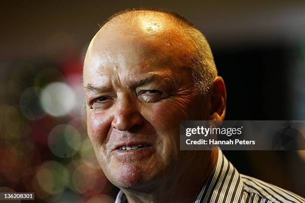 Former New Zealand All Blacks coach Graham Henry poses during a portrait session at the Heritage Hotel on December 29, 2011 in Auckland, New Zealand.