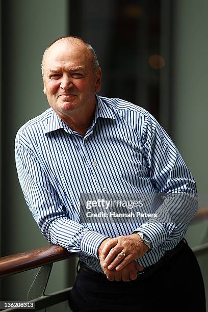 Former New Zealand All Blacks coach Graham Henry poses during a portrait session at the Heritage Hotel on December 29, 2011 in Auckland, New Zealand.