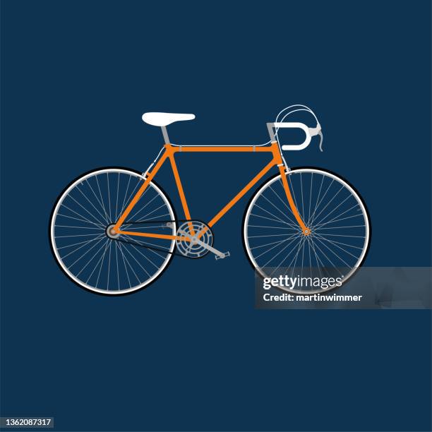 illustrations, cliparts, dessins animés et icônes de dessin vectoriel au trait d’un vélo de course - roue de velo