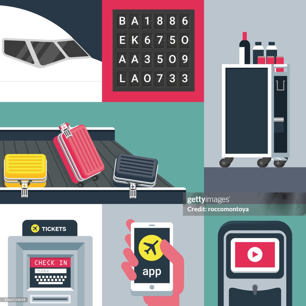 Airlines collage