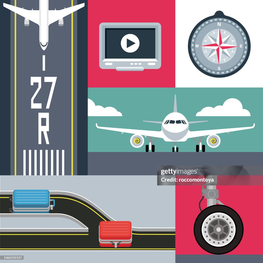 Airlines collage