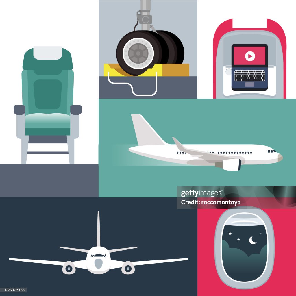 Airlines collage