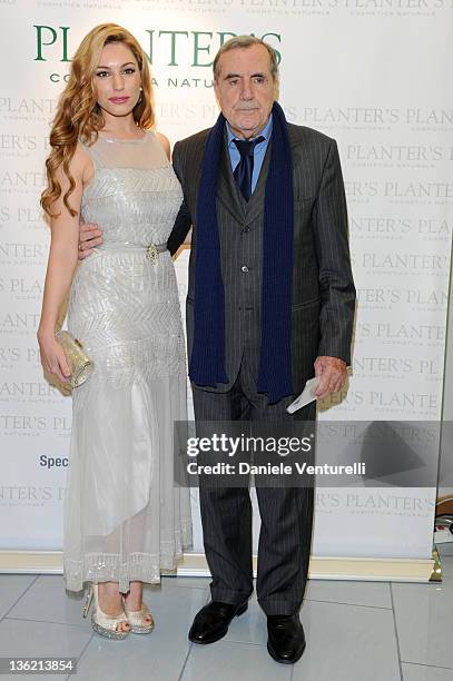 Kelly Brook and Carlo Giuffre attend the third day of the 16th Annual Capri Hollywood International Film Festivalon December 28, 2011 in Capri, Italy.