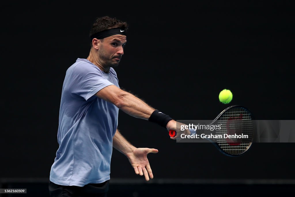 Tennis Players Practice In Melbourne Ahead of 2022 Australian Summer of Tennis