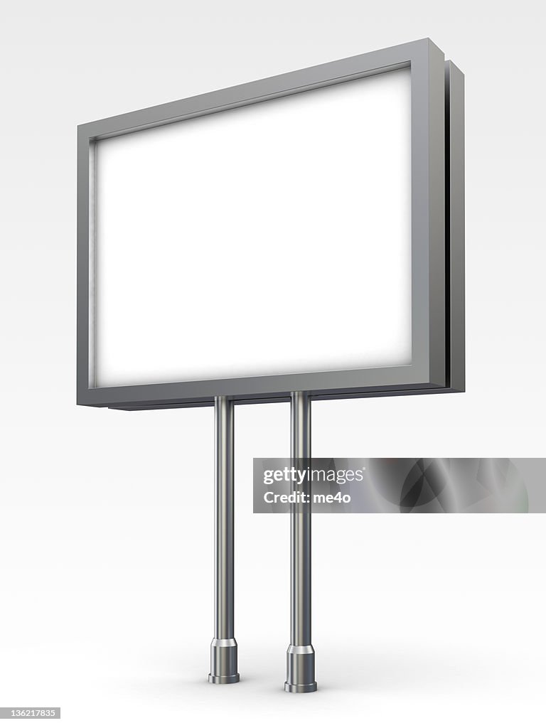 3d Trade Advertising Billboard perspective view
