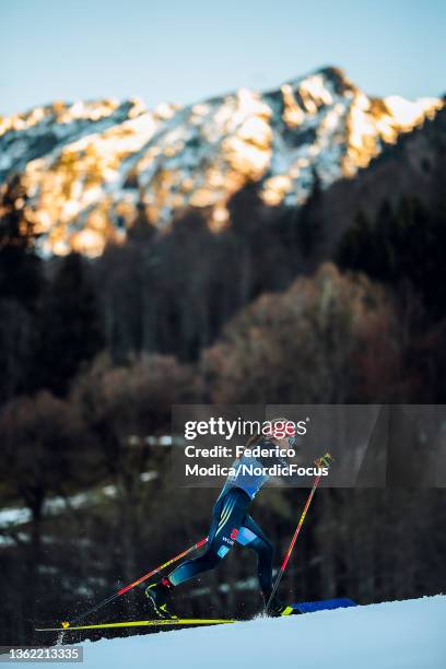 Katharina Hennig of Germany competes during the Individual Sprint at the FIS World Cup Cross-Country Oberstdorf on January 1, 2022 in Oberstdorf,...