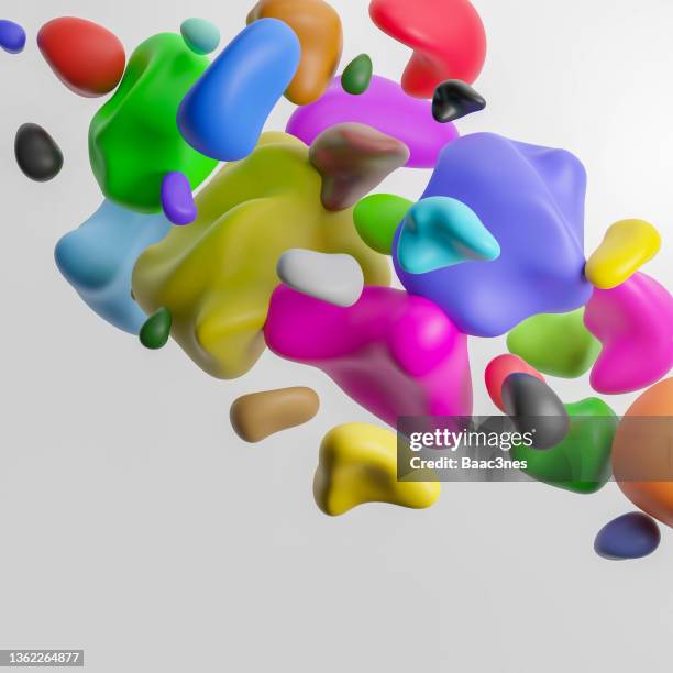 abstract 3d art - colour saturation stock pictures, royalty-free photos & images